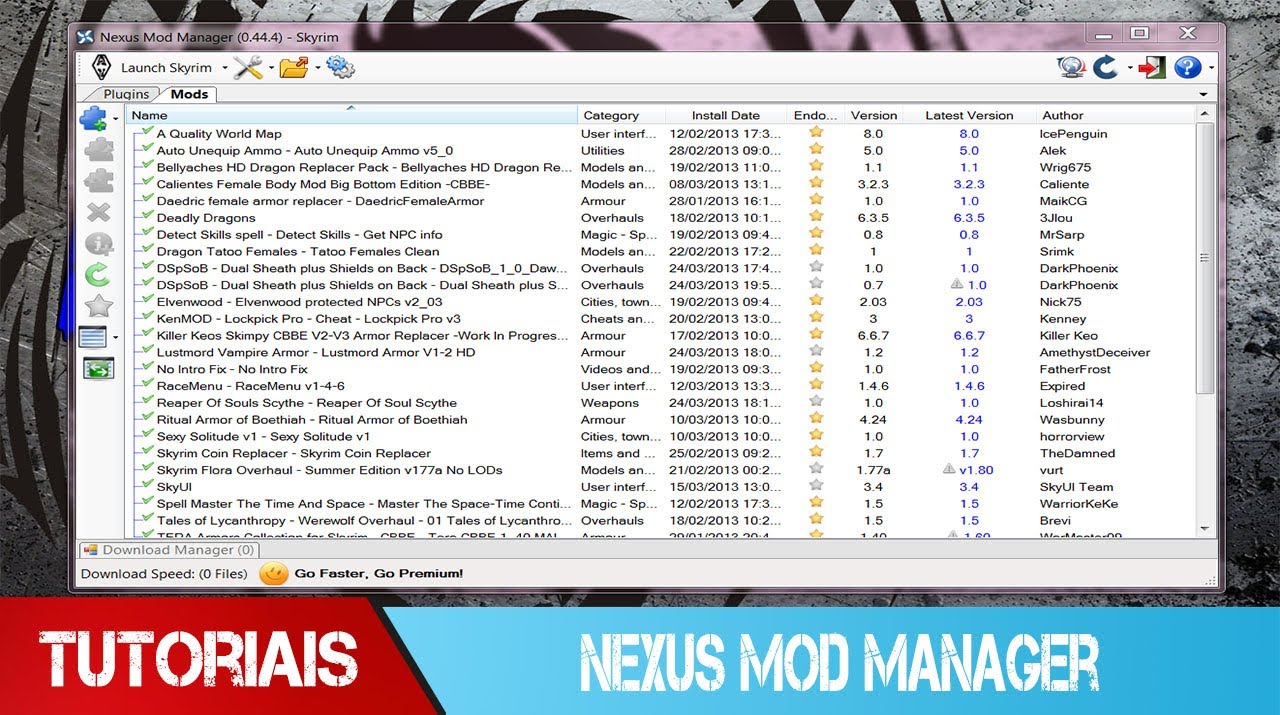 how to reset nexus mod manager